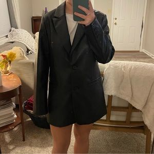 Black Leather Blazer- Rebecca Minkoff